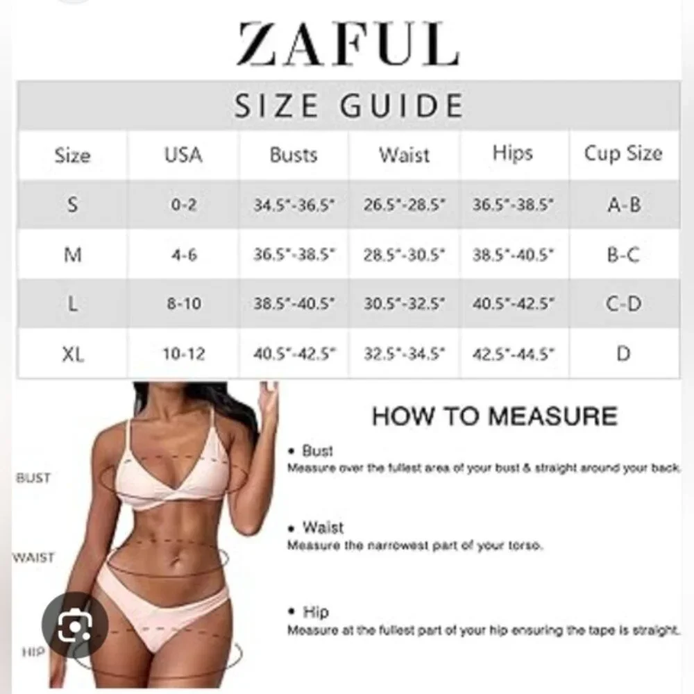 New! Zaful Womens 2XL hot pink two piece lace up bikini swim suit